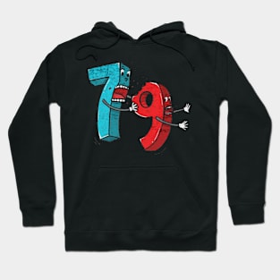 Numbers79 cartoon funny Hoodie